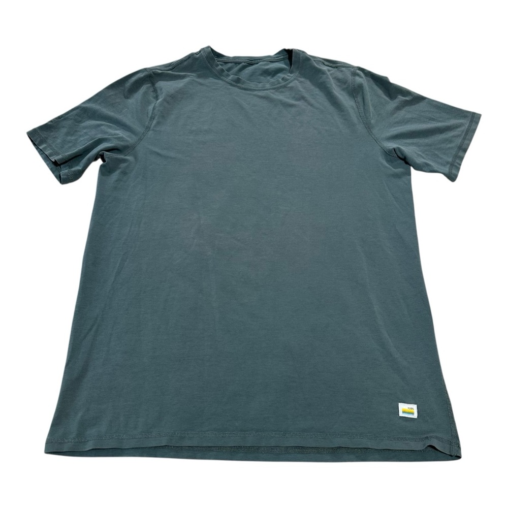 Vuori Short Sleeve Crew Neck T Shirt Men’s L Blue-ish Gray